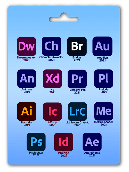 Tüm Adobe 2021 (15 Ürün)